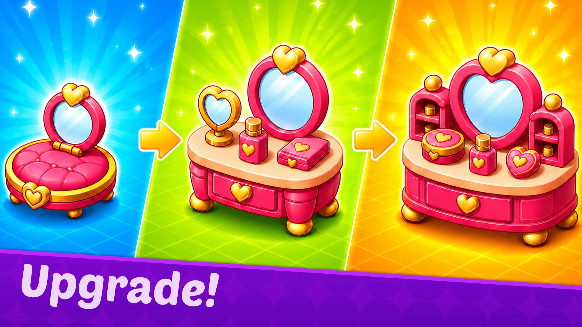 Merge 3 Makeover - Merge Games screenshot