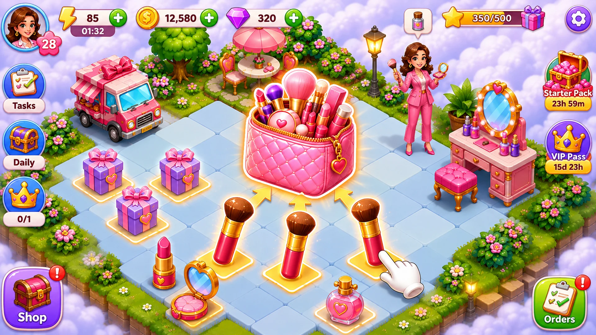 Merge 3 Makeover - Merge Games screenshot
